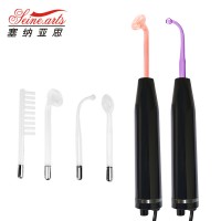 Hair growth and Skin care portable high frequency facial machine violet wand facial beauty device with comb  (LW-028)